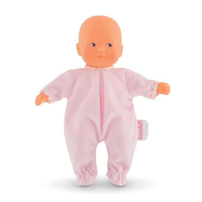 COROLLE MINI CALIN BONNE NUIT Poupon de 20 cm avec pyjama et turbulette Rose Des 18 mois Cdiscount Jeux Jouets