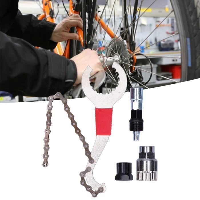 Outil Chaîne Et Cassette Vélo – Démonte-pignon, Clé à Roue Libre, Pour 7-10 Vitesses, Acier Traité