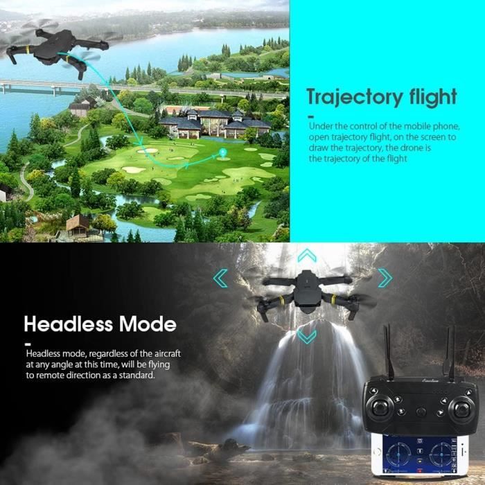 XIAOKEKE Mini Drone avec Camera 4K HD WiFi FPV Télécommande, Pliable Drone  Enfant avec Maintien De L'altitude, 360°Flips, Vol [651] - Cdiscount Jeux -  Jouets