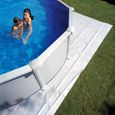Tapis de sol feutrine pour piscine - GRE - D240/250 cm - Rond - Blanc - Installation facile - Entretien simple-4