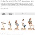 STOKKE Tripp Trapp - Chaise haute évolutive - Réglable de la naissance à l’âge adulte - Confortable et ergonomique - Gris-4