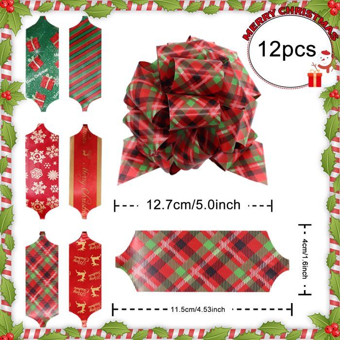 Grands Nœuds à Tirer Pour Cadeaux 10 Pcs - Rubans Élégants Rose Pour Emballage Mariage Noël