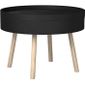 Lifa Living Table Basse Salon Noire Table Basse Ronde Avec