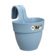 ELHO - Pot de fleurs -  Vibia Campana Easy Hanger Small - Bleu Vintage - Balcon extérieur - L 24.1 x W 20.5 x H 26.5 cm-0