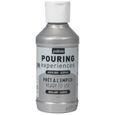 Peinture Acrylique Pouring Pébéo - 118 ml Argent Métallique-0
