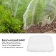 Cara Filet de protection anti-insectes en maille fine pour jardin, serre, plantes, fruits, fleurs, cultures 2.5x5m ZR004-0