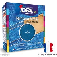 Teinture Tissu Idéal liquide Bleu jeans 25 maxi einture Ideal Bleu jeans n°25, format maxi, - issus adaptés : coton, lin, ramie,