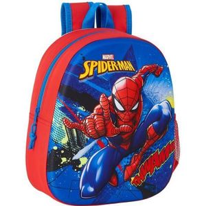 SAC À DOS Sac à dos enfant 3D Spiderman Bleu Rouge - Spiderm