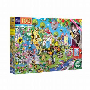 PUZZLE Puzzle - Eeboo - L'amour des abeilles - 100 pièces