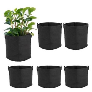 100x Plantation Sac 8×10 cm Plantation Sacs Culture Pots Balcon Plante Neuf