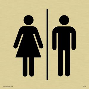 SIGNALISATION SÉCURITÉ Viking Signs mâle et femelle de WC symboles Only P