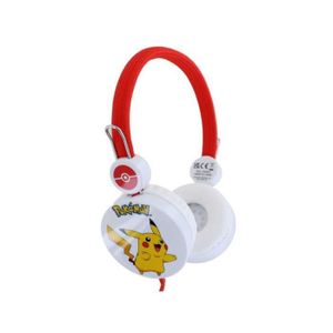 CASQUE AUDIO ENFANT Casque audio enfant Pokémon Pikachu jaune et rouge