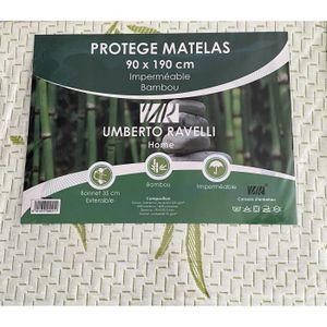 Ineasicer Imperméable Bambou Viscose Protège Matelas 180 x 200 x