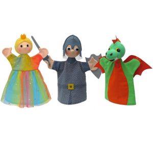 THÉÂTRE - MARIONNETTE Coffret de 3 marionnettes Dragon Mú - Moravska Ustredna Brno