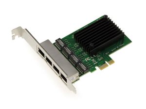 CARTE RÉSEAU  Carte  PCI Express PCIe réseau 4 ports Lan RJ45 Gi