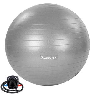 BALLON SUISSE-GYM BALL Movit® Ballon d'Exercice - avec Pompe à Pied, 65 c