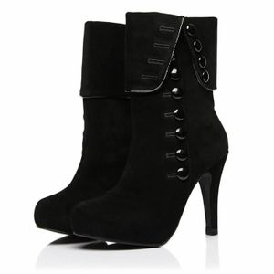 bottines femme noir sans talon