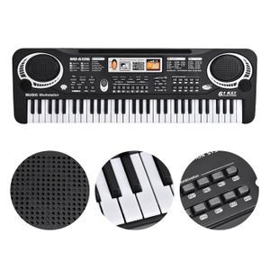 PACK PIANO - CLAVIER Piano électronique de simulation - Pwshymi - Avec microphone - Noir - Plastique ABS - 54*17.5*5.5cm