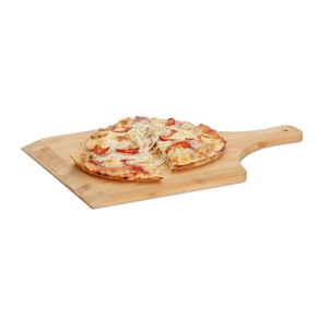 FOUR À PIZZA Relaxdays Pelle à pizza en bambou 45 cm grande pla
