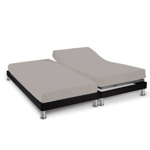Drap Housse Pour Lit Articulé 2x80x200 Bonnet 35