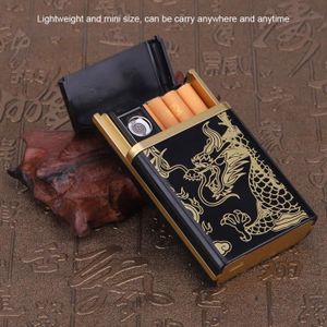 BRIQUET Boîte à cigarettes portable avec briquet électriqu