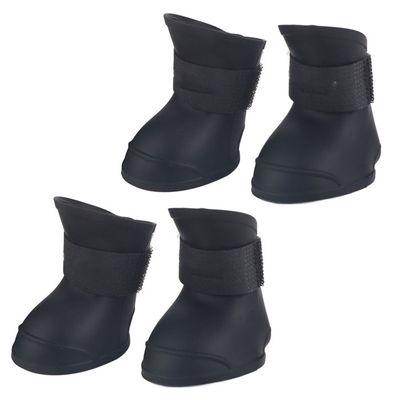 Bottes Imperméables En Silicone Pour Chien - Lot De 4 - Antidérapantes Pour Pluie, Neige Et Protection Des Pattes