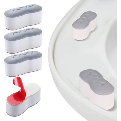 Kit De 16 Coussinets De Protection Pour Abattant De WC, Fixation Pour Abattant De