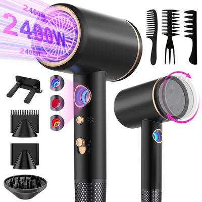Sèche-cheveux Parlux Elysium + Magic Compact Noir – Avec Diffuseur
