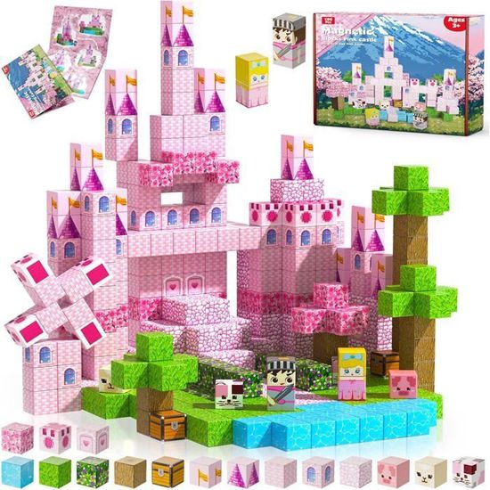 Construction Magnétique Enfant 100 Pièces 2CM Blocs Aimants, Cube