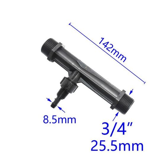 Injecteur Venturi Engrais Irrigation 1/2 3/4 1 Pouce - Injecteur Différentiel Plastique POM Résistant Chimiques Pour Jardin Agriculture