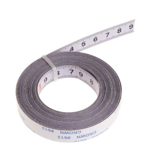 Lot De 4 Rubans à Mesurer Auto-Adhésifs 1m - Règle En Acier Autocollante Pour Établi (2 Gauche-Droite, 1 Droite-Gauche, 1 Centré)