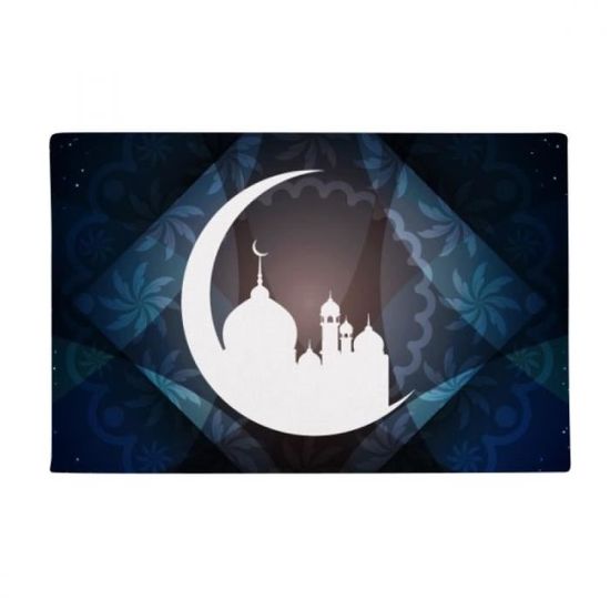 L Islam Mosquee Rever Ramadan Kareem Tapis Tapis Antiderapant Toilettes Salon Cuisine 16 X30 Cdiscount Maison