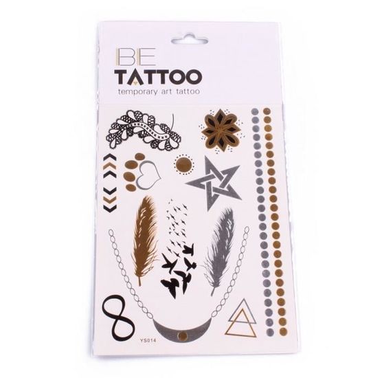 Tatouages éphémères Envolée Doiseaux étoiles Et Plumes