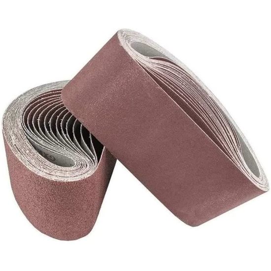 Bande de Ponceuse à Bande Courroies de ponçage 5pcs 75x457 mm de Grade