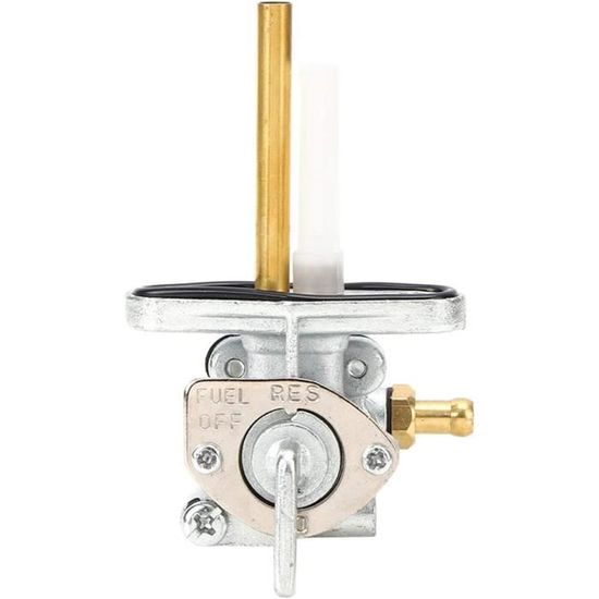 Robinet D'Essence Universel - Vanne Marche/Arrêt 90° Pour Réservoir Moto, Tondeuse, Générateur - Filetage 10x1.25mm
