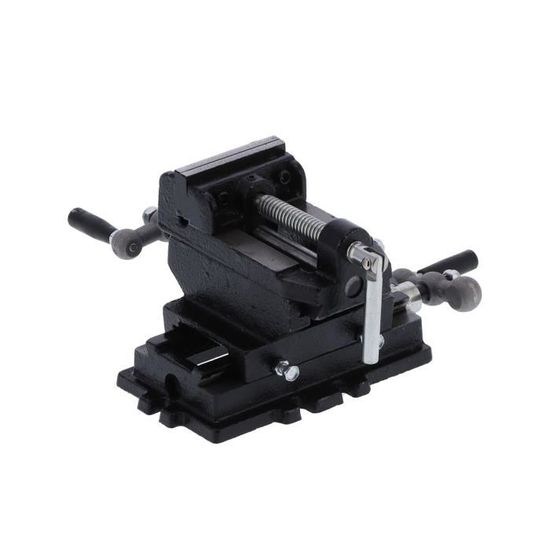 Étau Croisé WEN 8,25 Cm - Glissière Pour Perçage Précis - Compatible Perceuses à Colonne - Force De Serrage 861 Kg