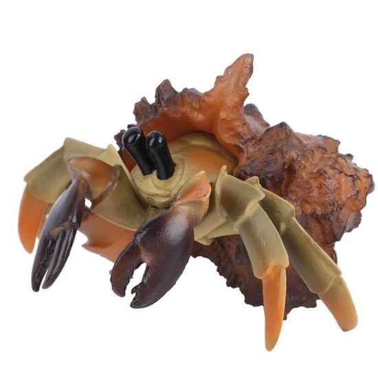 Figurine Crabe Soldat Marin – Modèle Plastique 12,6 Cm – Jouet Éducatif Ou Décoration Bureau