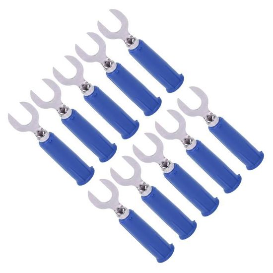10 Pièces Fiches En U 6mm J.20019 - Connecteur Banane Rouge - Équipement Industriel Électronique