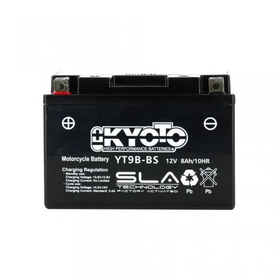 Batterie Kyoto YTZ10S-BS 12V 8.6Ah - Pour Scooter Yamaha T-Max 500 XP ABS 2008-2011 (sans Entretien)
