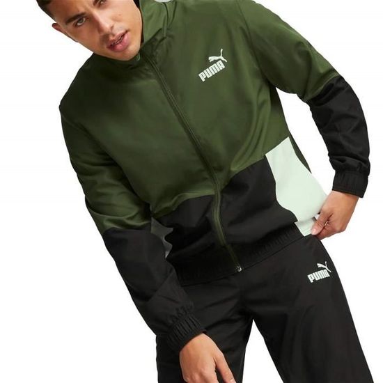 Puma Survetement pour Homme Woven Vert 675966 31 Vert Cdiscount Pret a Porter