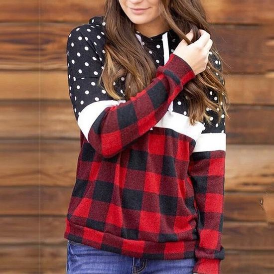 Sweat a carreaux femme outlet
