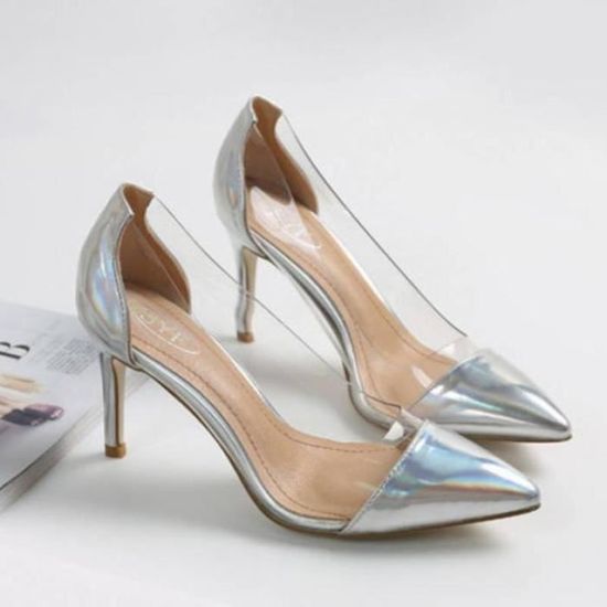 Escarpins femme transparent store