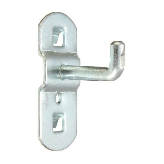 Lot De 2 Crochets Simples Pour Panneau Perforé – 25 Mm, Acier Zingué, Onestopdiy, Qualité Professionnelle