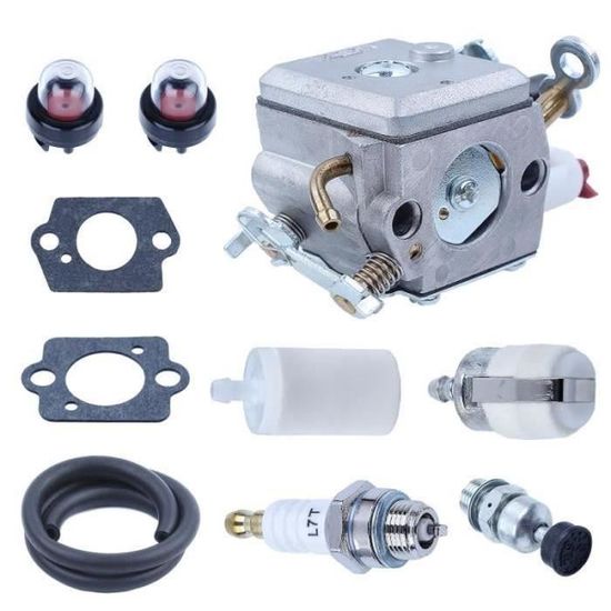 Kit Carburateur Complet Haishine Pour Husqvarna 340 345 346XP 350 351 353 - Remplace OEM 503283208 Avec Filtre à Air, Bougie, Tuyau Et Accessoires