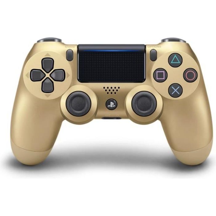 Manette PS4 DualShock 4.0 V2 Gold - PlayStation Officiel - Cdiscount  Informatique