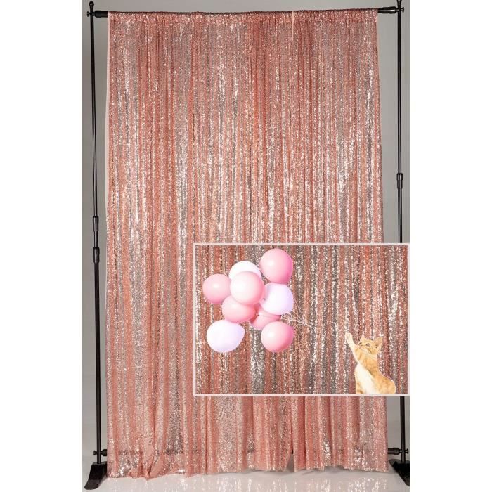 Kate 4x7ft/1.25x2.2m Oro Paillette Tenda con Panno Paillettes Sfondo