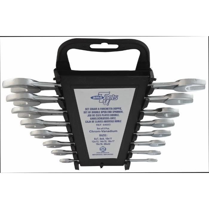 Jeu de 8 clés plates doubles AMA-TOOLS