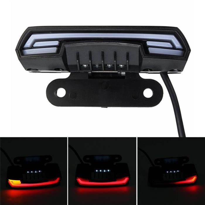Feu de Stop arrière pour moto et Scooter, imperméable, Double Flash d'avertissement, clignotant dynamique, éclaira Type A -WM258