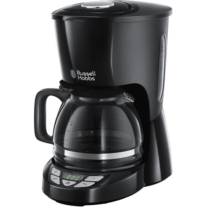 Russell Hobbs Machine à Café, Cafetière Filtre 1,25L, Grande Capacité - Noir 22620-56 Texture