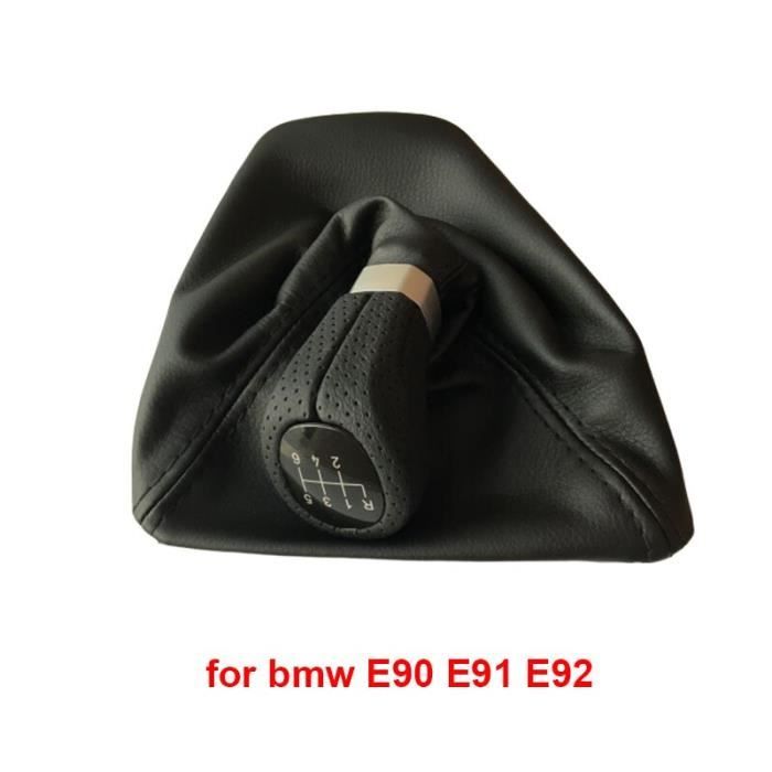 Pièces Auto,Pommeau de levier de vitesse de voiture pour Bmw série 1 E81 E82 E87 E88 E90 E91 E92 E93, accessoires - Type E90 6speed